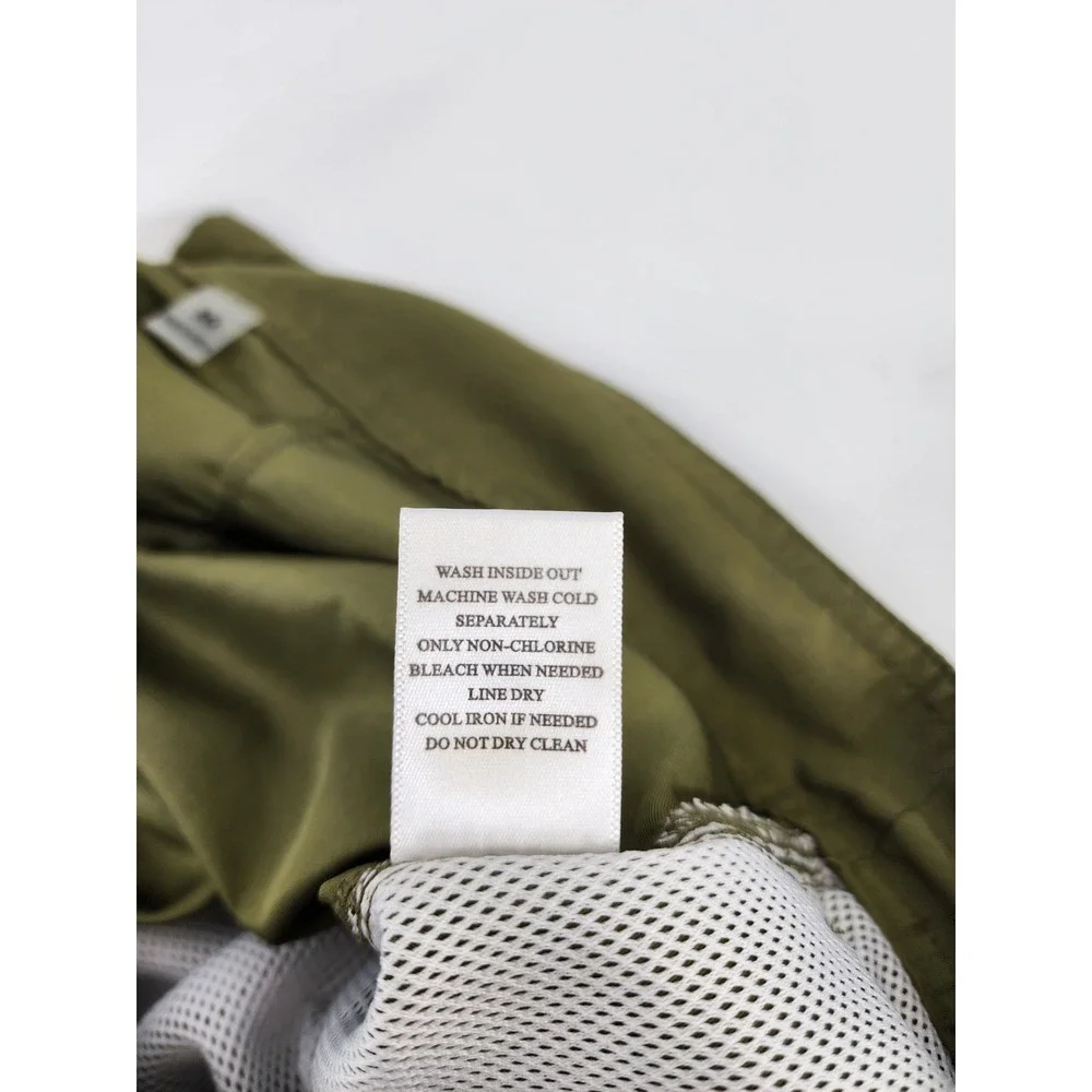 PacSun Budweiser Board Shorts Green Striped Swim Trunks Size 30